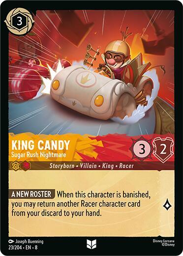 King Candy - Sugar Rush Nightmare 23/204 card from Reign of Jafar