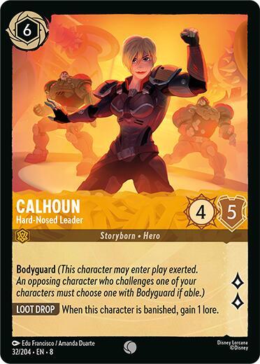Calhoun - Hard-Nosed Leader 32/204 card from Reign of Jafar