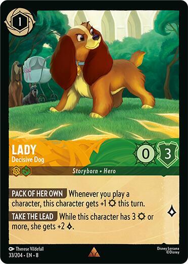 Lady - Decisive Dog 33/204 card from Reign of Jafar