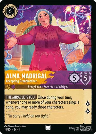 Alma Madrigal - Accepting Grandmother 34/204 card from Reign of Jafar