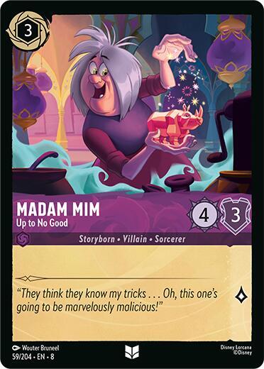 Madam Mim - Up to No Good 59/204 card from Reign of Jafar