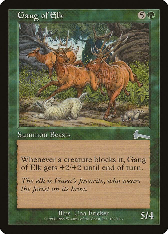 Gang of Elk 102 card from Urza's Legacy