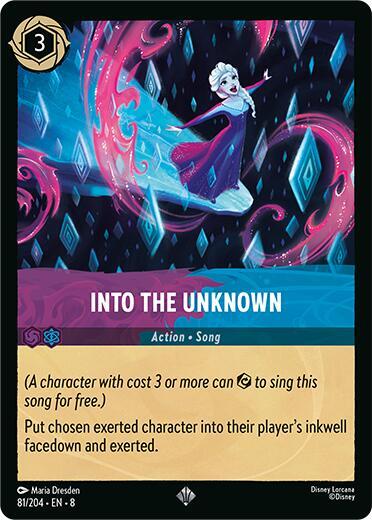 Into the Unknown 81/204 card from Reign of Jafar