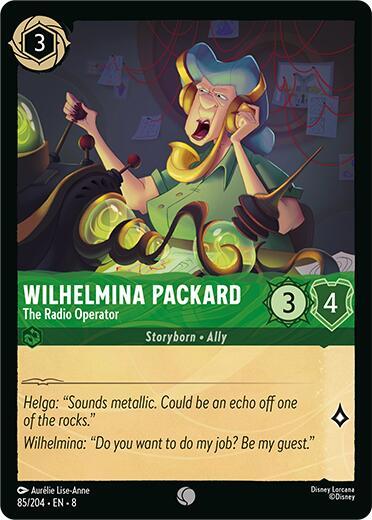 Wilhelmina Packard - The Radio Operator 85/204 card from Reign of Jafar