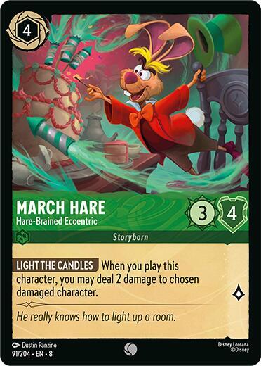 March Hare - Hare-Brained Eccentric 91/204 card from Reign of Jafar