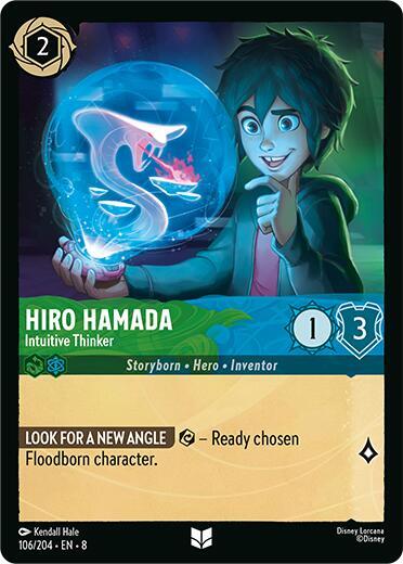 Hiro Hamada - Intuitive Thinker 106/204 card from Reign of Jafar