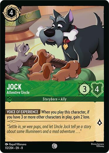 Jock - Attentive Uncle 112/204 card from Reign of Jafar