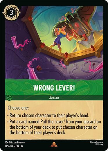 Wrong Lever! 116/204 card from Reign of Jafar
