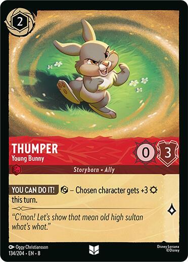 Thumper - Young Bunny 134/204 card from Reign of Jafar