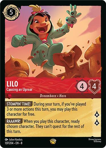 Lilo - Causing an Uproar 137/204 card from Reign of Jafar