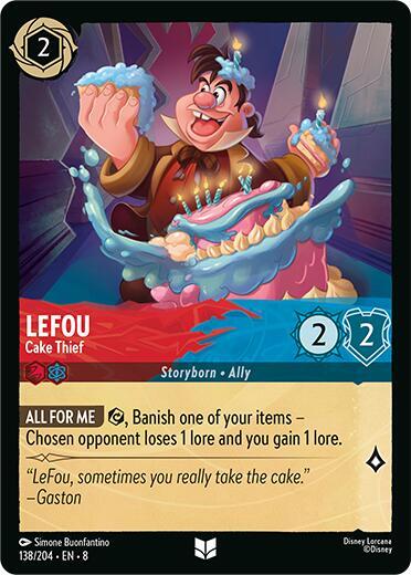 LeFou - Cake Thief 138/204 card from Reign of Jafar