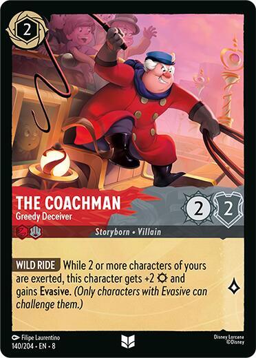 The Coachman - Greedy Deceiver 140/204 card from Reign of Jafar