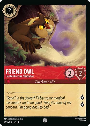 Friend Owl - Cantankerous Neighbor 144/204 card from Reign of Jafar