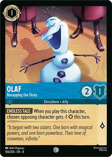 Olaf - Recapping the Story 156/204 card from Reign of Jafar