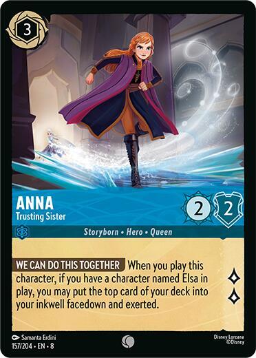 Anna - Trusting Sister 157/204 card from Reign of Jafar