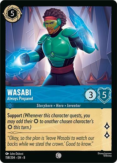 Wasabi - Always Prepared 158/204 card from Reign of Jafar