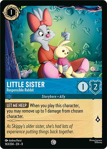 Little Sister - Responsible Rabbit 163/204 card from Reign of Jafar