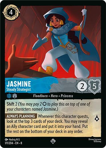 Jasmine - Steady Strategist 171/204 card from Reign of Jafar
