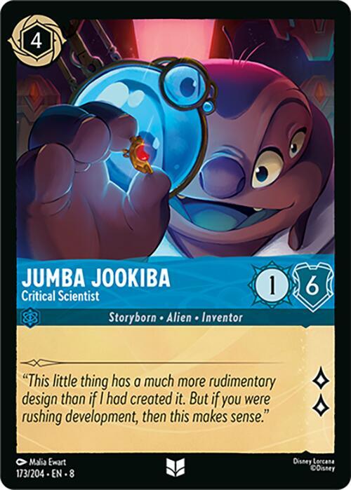 Jumba Jookiba - Critical Scientist 173/204 card from Reign of Jafar