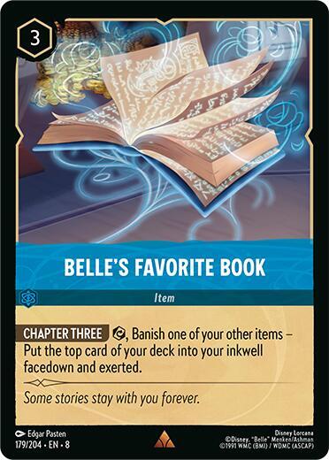 Belle's Favorite Book 179/204 card from Reign of Jafar