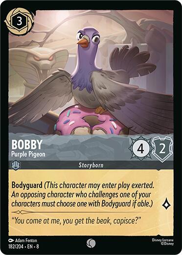 Bobby - Purple Pigeon 182/204 card from Reign of Jafar
