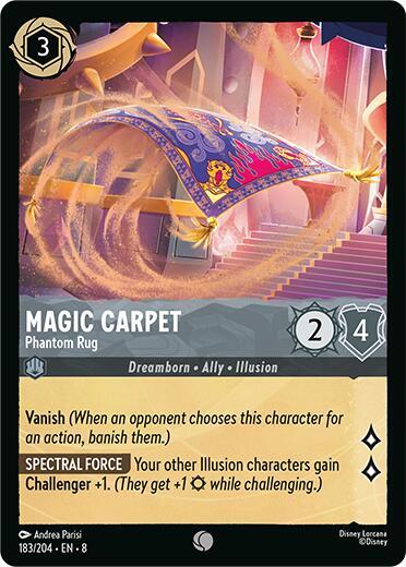 Magic Carpet - Phantom Rug 183/204 card from Reign of Jafar