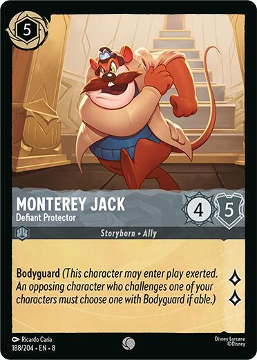 Monterey Jack - Defiant Protector 188/204 card from Reign of Jafar