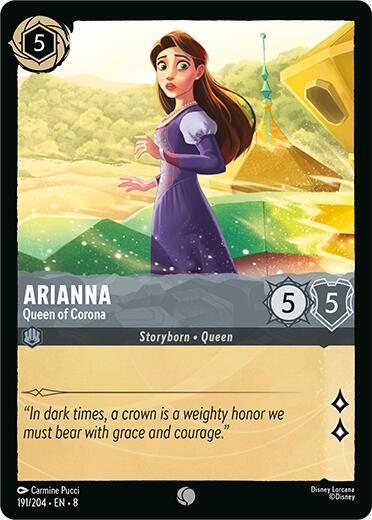 Arianna - Queen of Corona 191/204 card from Reign of Jafar