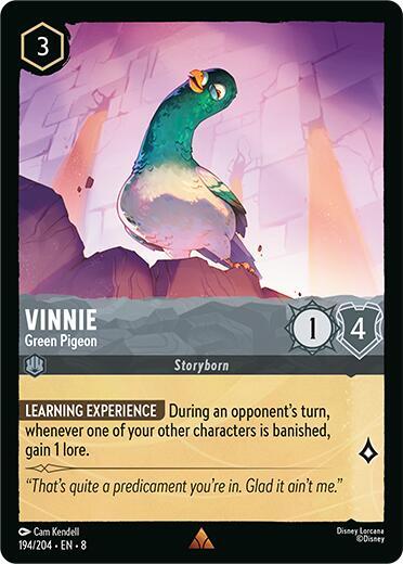 Vinnie - Green Pigeon 194/204 card from Reign of Jafar