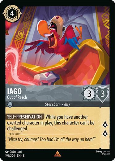 Iago - Out of Reach 195/204 card from Reign of Jafar