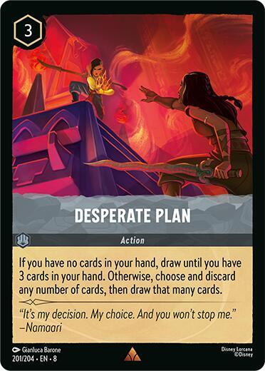 Desperate Plan 201/204 card from Reign of Jafar