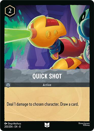 Quick Shot 203/204 card from Reign of Jafar