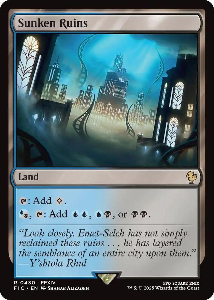 Sunken Ruins 430 card from Commander: FINAL FANTASY