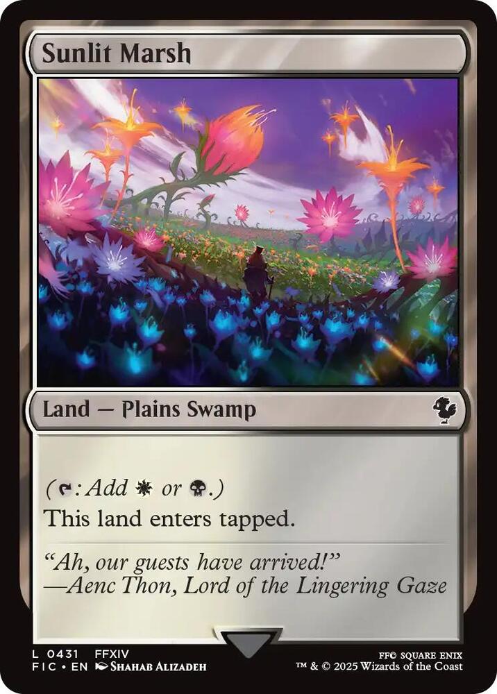 Sunlit Marsh 431 card from Commander: FINAL FANTASY