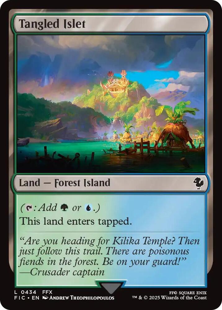 Tangled Islet 434 card from Commander: FINAL FANTASY