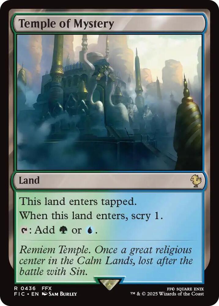 Temple of Mystery 436 card from Commander: FINAL FANTASY
