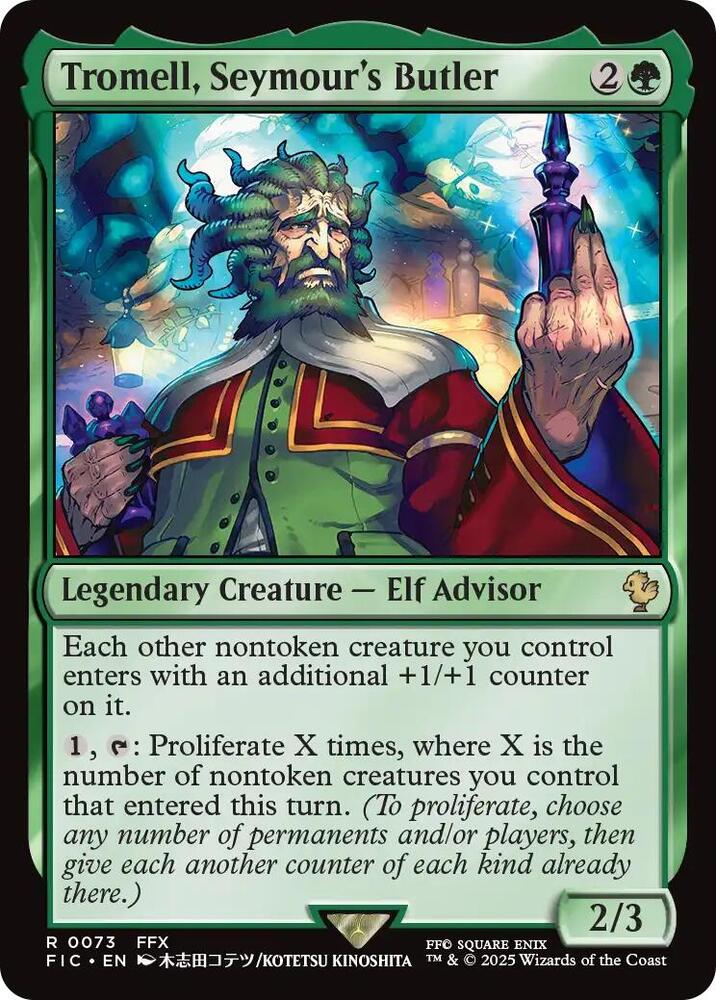 Tromell, Seymour's Butler 73 card from Commander: FINAL FANTASY