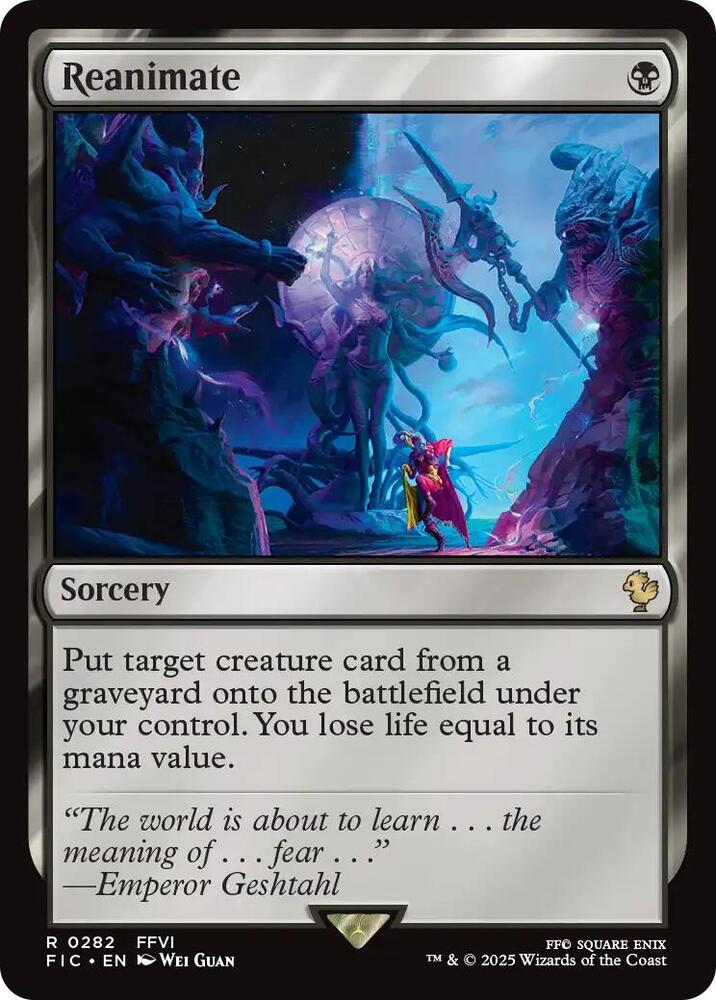 Reanimate 282 card from Commander: FINAL FANTASY