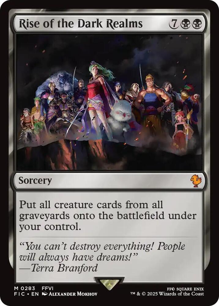 Rise of the Dark Realms 283 card from Commander: FINAL FANTASY