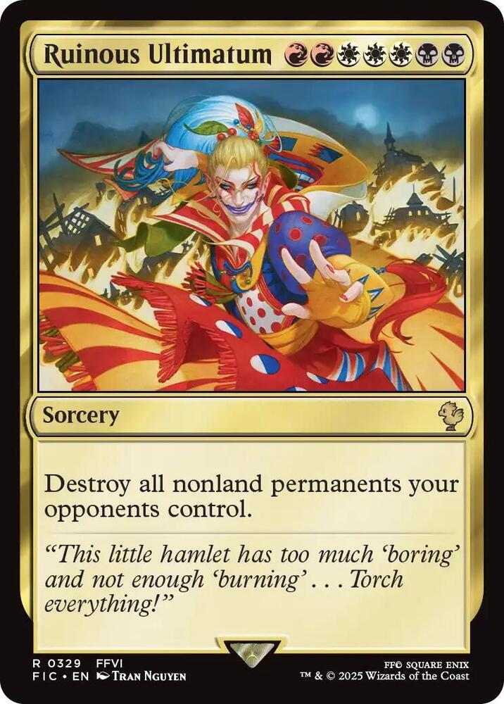 Ruinous Ultimatum 329 card from Commander: FINAL FANTASY