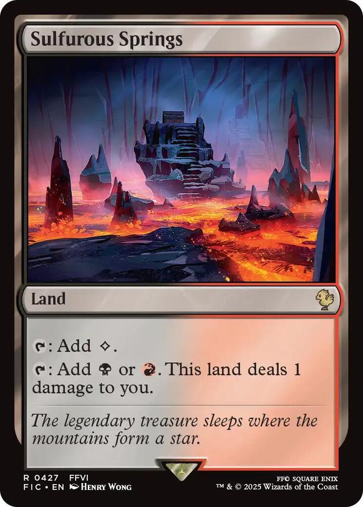 Sulfurous Springs 427 card from Commander: FINAL FANTASY
