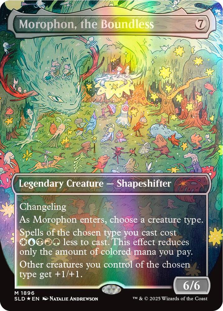 Morophon, the Boundless (Double Rainbow Foil) 1896 card from Secret Lair Drop Series