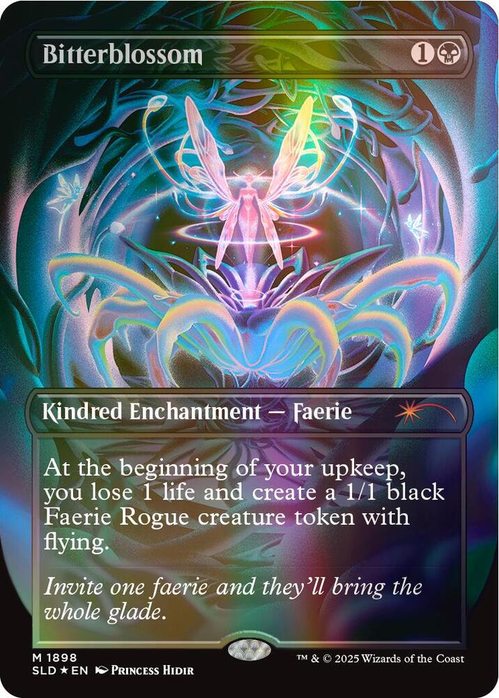 Bitterblossom (Double Rainbow Foil) 1898 card from Secret Lair Drop Series