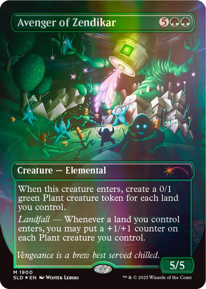 Avenger of Zendikar (Double Rainbow Foil) 1900 card from Secret Lair Drop Series