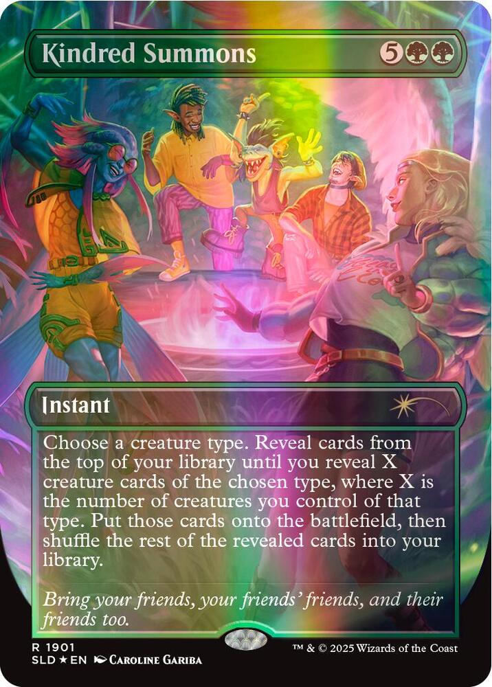 Kindred Summons (Double Rainbow Foil) 1901 card from Secret Lair Drop Series