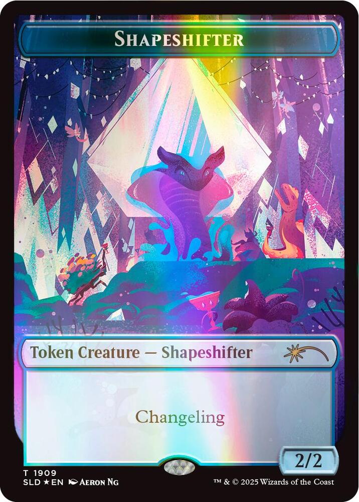 Shapeshifter Token (Double Rainbow Foil) 1909 card from Secret Lair Drop Series
