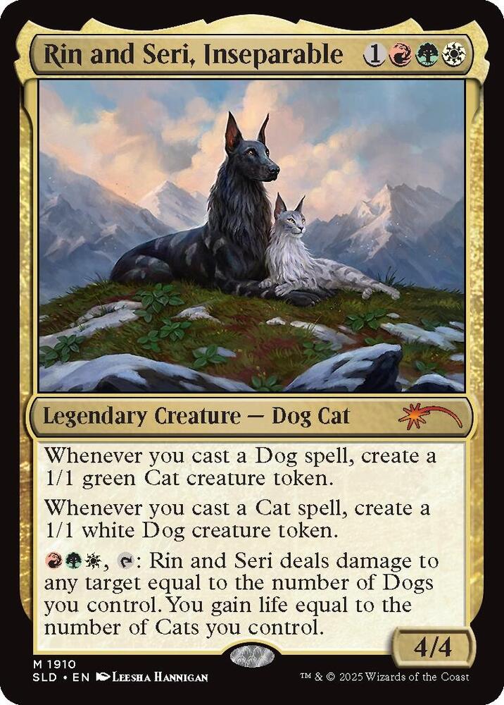 Rin and Seri, Inseparable 1910 card from Secret Lair Drop Series