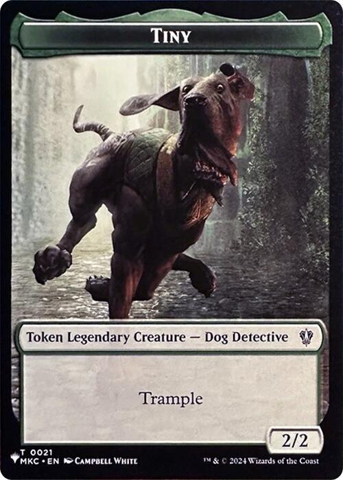 Tiny // City's Blessing Double-Sided Token 21 // 17 card from The List Reprints