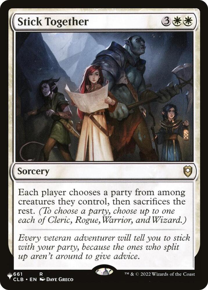 Stick Together 661 card from The List Reprints