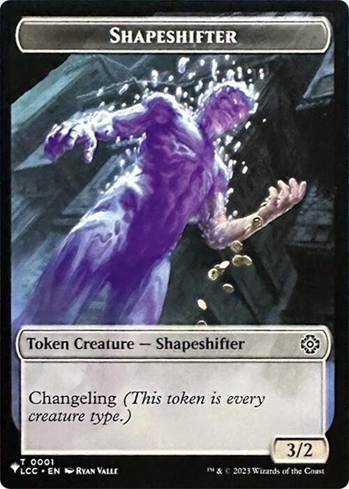 Shapeshifter // Cat Double-Sided Token 1 // 11 card from The List Reprints